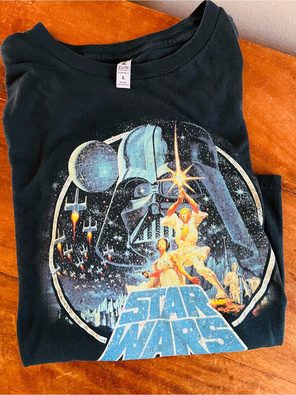 Star Wars Tee Episode IV: A New Hope Movie Poster Graphic Black